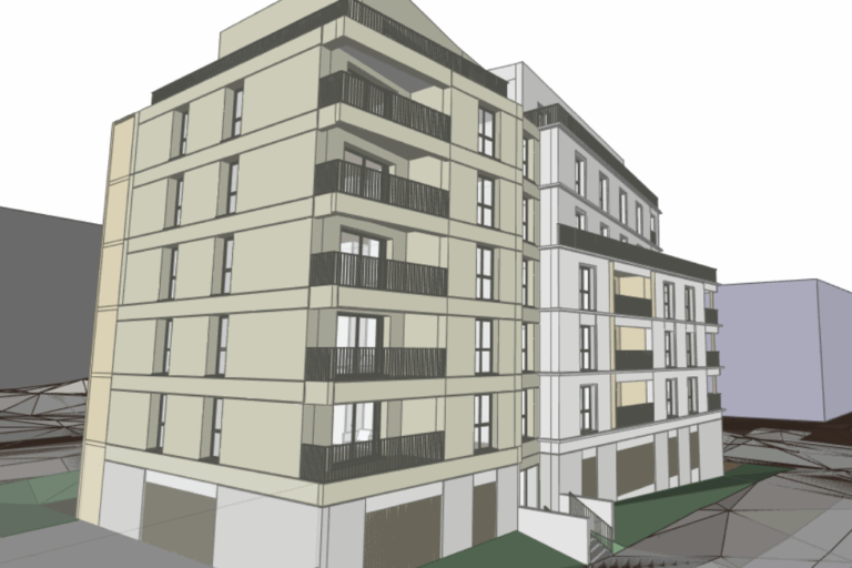 Etude d'un immeuble de logement à Brest réalisé par le Cabinet SK Economiste de la construction